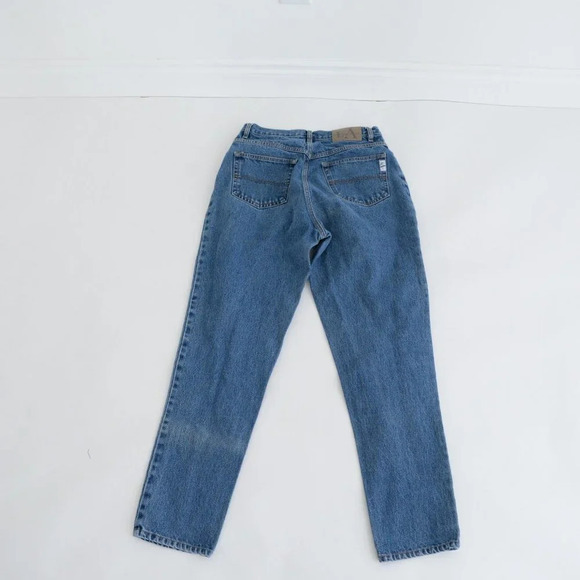 Vintage 90's L.A. Blue Jeans Blue High Waisted Straight Tapered Denim  Jeans - Picture 14 of 15